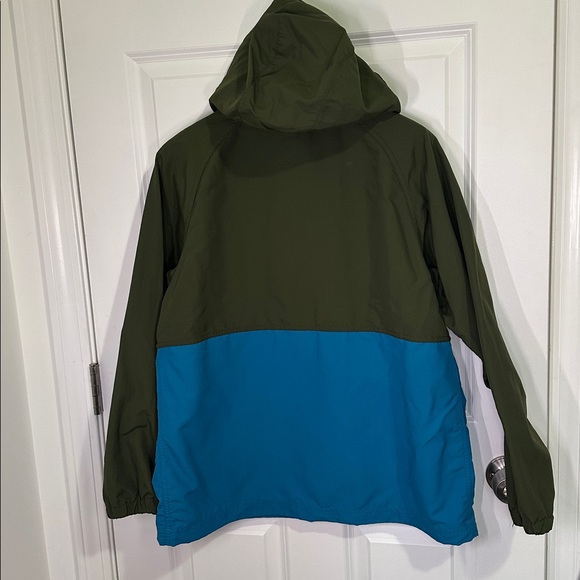 L.L. Bean Mountain Classic Olive and Teal Anorak Size M Petite - Picture 4 of 4